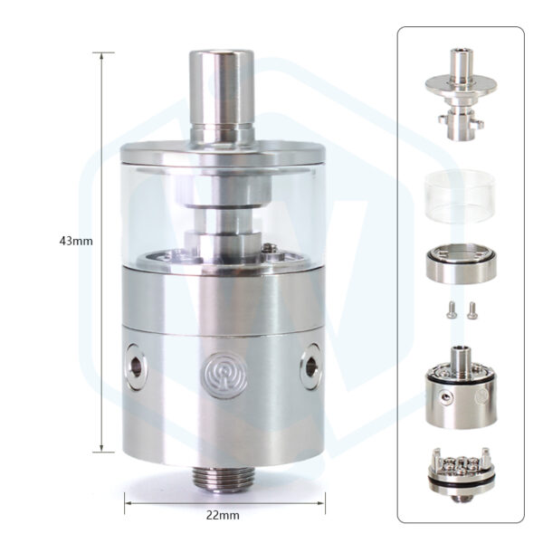 SXK SS316 pNeumatyca RTA 22MM 3.5ML air pins vape tank atomizers