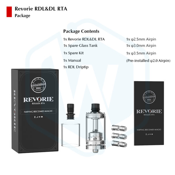 Authentic Ambition mods Revorie RDL&DL RTA 23MM 5ML Tank atomizer