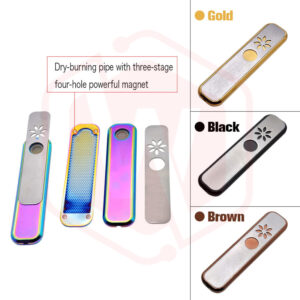 Hot selling Metal dry herb pipes smoking Genius Pipe