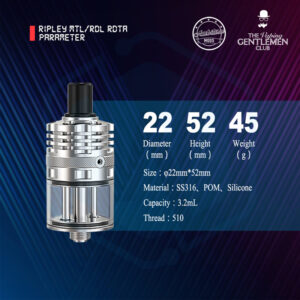 Authentic Ambition mods Ripley MTL&RDL 22MM 3.2ML RDTA