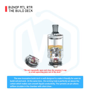 Authentic Ambition mods Bi2hop MTL RTA 22MM 2.0ML/4.0ML Tank atomizer