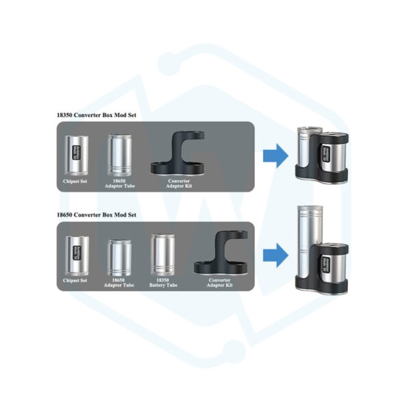 Authentic Ambition Mods Converter SBS Side-by-Side 50W TC Box Mod