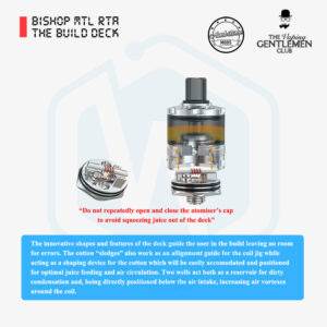 Authentic Ambition mods Bishop MTL RTA 22MM 2.0/4.0ML single coil Tank atomizer