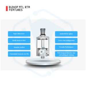 Authentic Ambition mods Bi2hop MTL RTA 22MM 2.0ML/4.0ML Tank atomizer