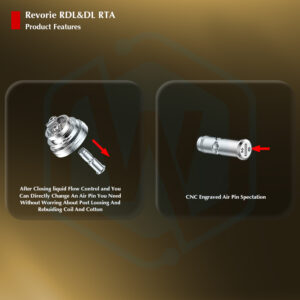 Authentic Ambition mods Revorie RDL&DL RTA 23MM 5ML Tank atomizer