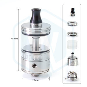 SXK SS316 style NOLA RTA 22MM 3.2ML vape rebuildable tank atomizer