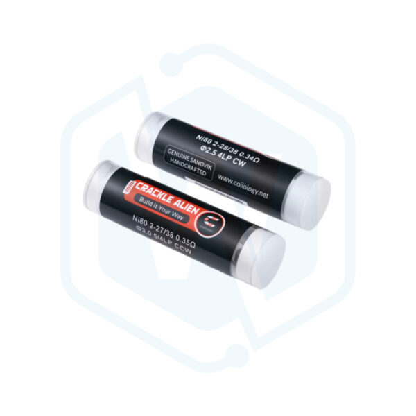 Authentic Coilology Crackle Alien Ni80 handmade vape prebuilt coils pack 4pcs boxes