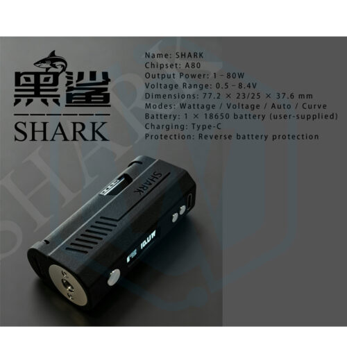 Group 3D Print SHARK 80W 18650 Box Mod