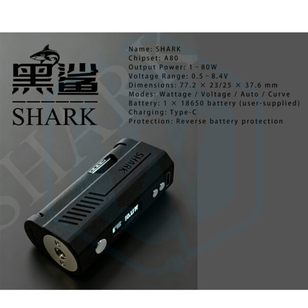 Group 3D Print SHARK 80W 18650 Box Mod