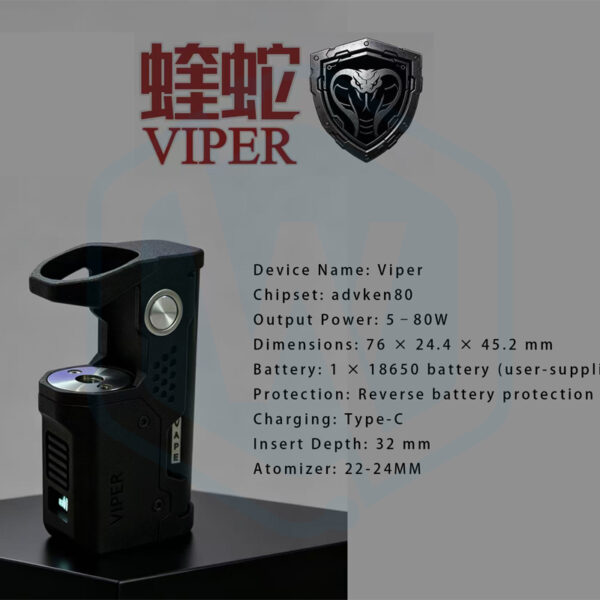 Group 3D Print VIPER 80W 18650 Box Mod