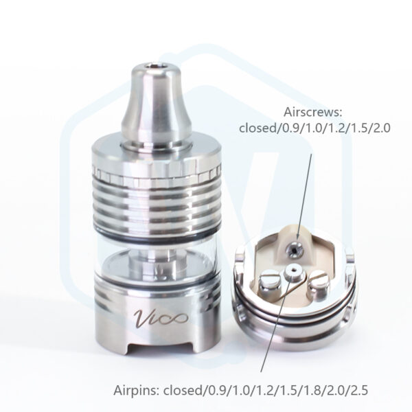 SXK style VICO RTA 22M 4ML full air pins/air screws VC tanks