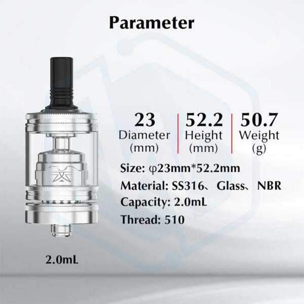 Authentic Ambition mods Revorie MTL style 23MM 2ml/5ml Tank atomizer