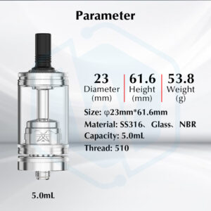 Authentic Ambition mods Revorie MTL style 23MM 2ml/5ml Tank atomizer