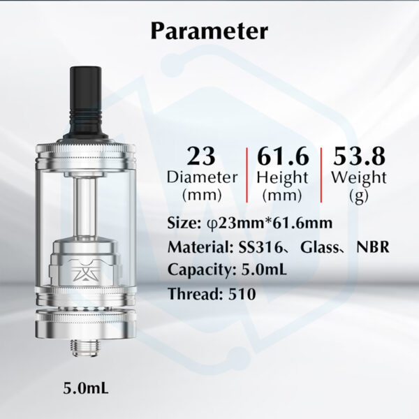 Authentic Ambition mods Revorie MTL style 23MM 2ml/5ml Tank atomizer