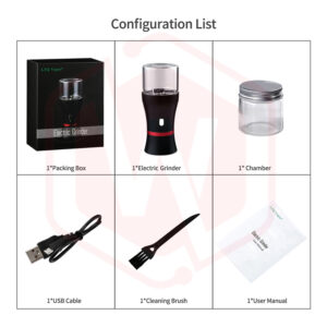 Authentic LTQ electric herb grinder 1100mAh 18350 battery DIY tools