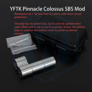 YFTK SS316 material 18350/18650 battery Pinnacle Colossus SBS Mod