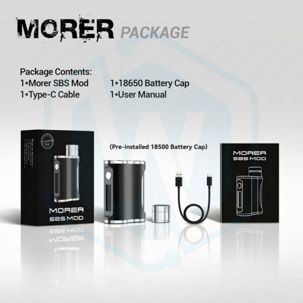 Authentic Ambition mods Morer SBS 60W 18500/18650 mod