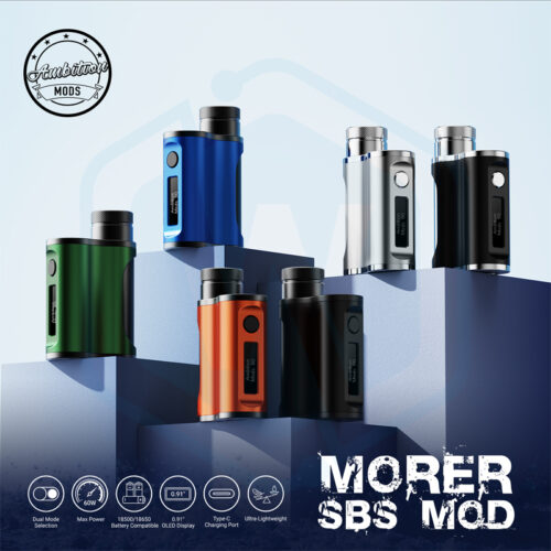Authentic Ambition mods Morer SBS 60W 18500/18650 mod