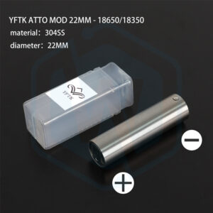 YFTK ATTO 22MM 18350/18650 single battery chipset mech mod
